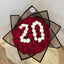 Bouquet Number – Roses Rouges & Numéro Personnalisé