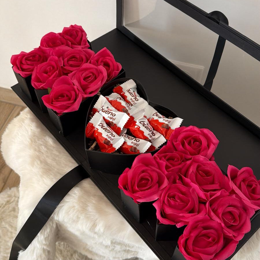 Coffret Roses & Chocolats - Cadeau Maman