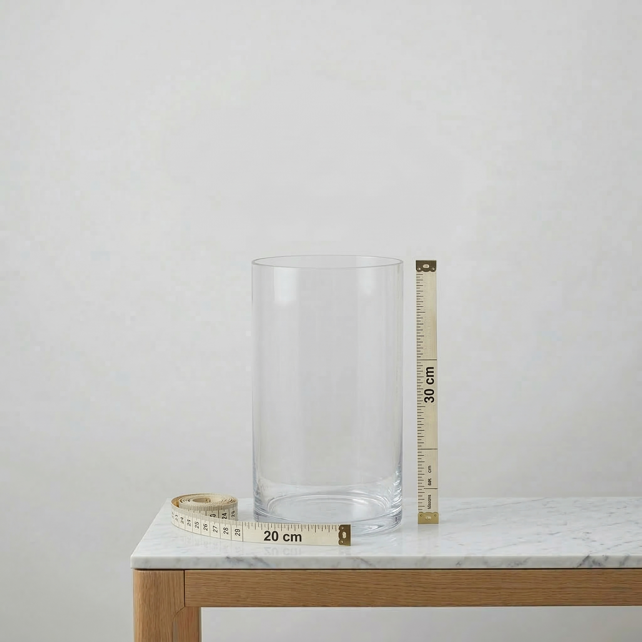 Grand Vase Transparent Premium – Format XL (jusqu’à 60roses) Image principale du produit